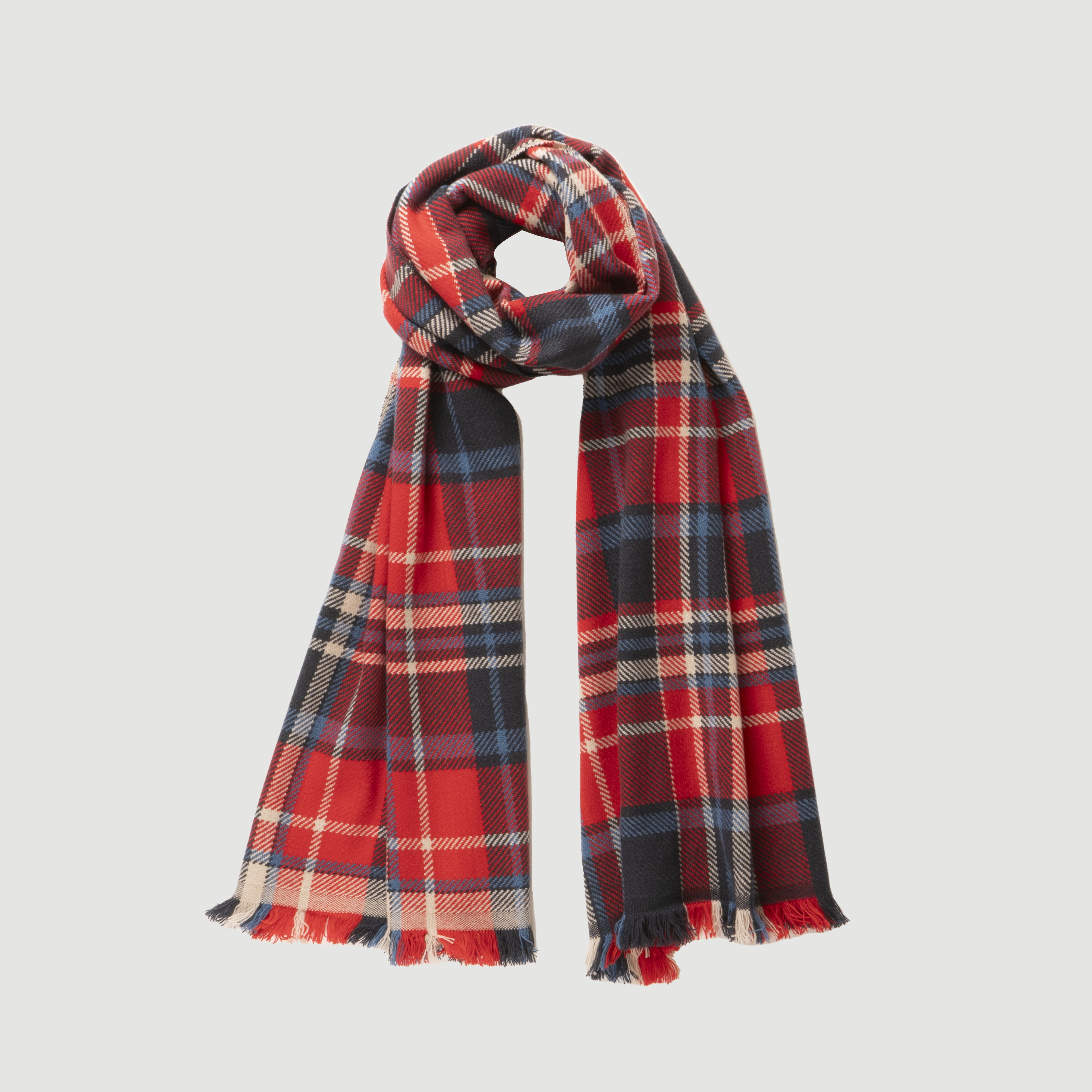 Sciarpa Tartan Rosso/Blu
