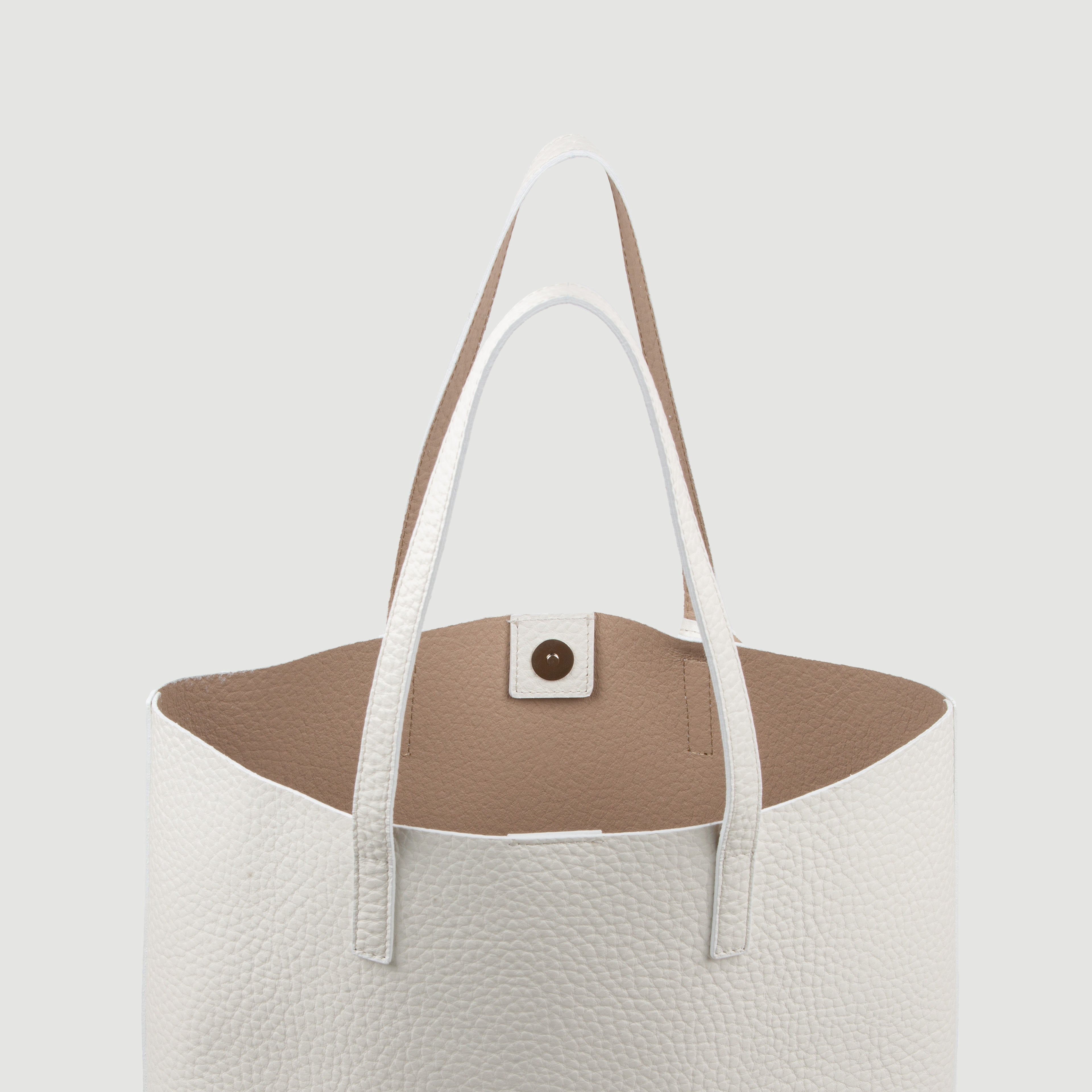 Borsa Bottega grigia/nocciola
