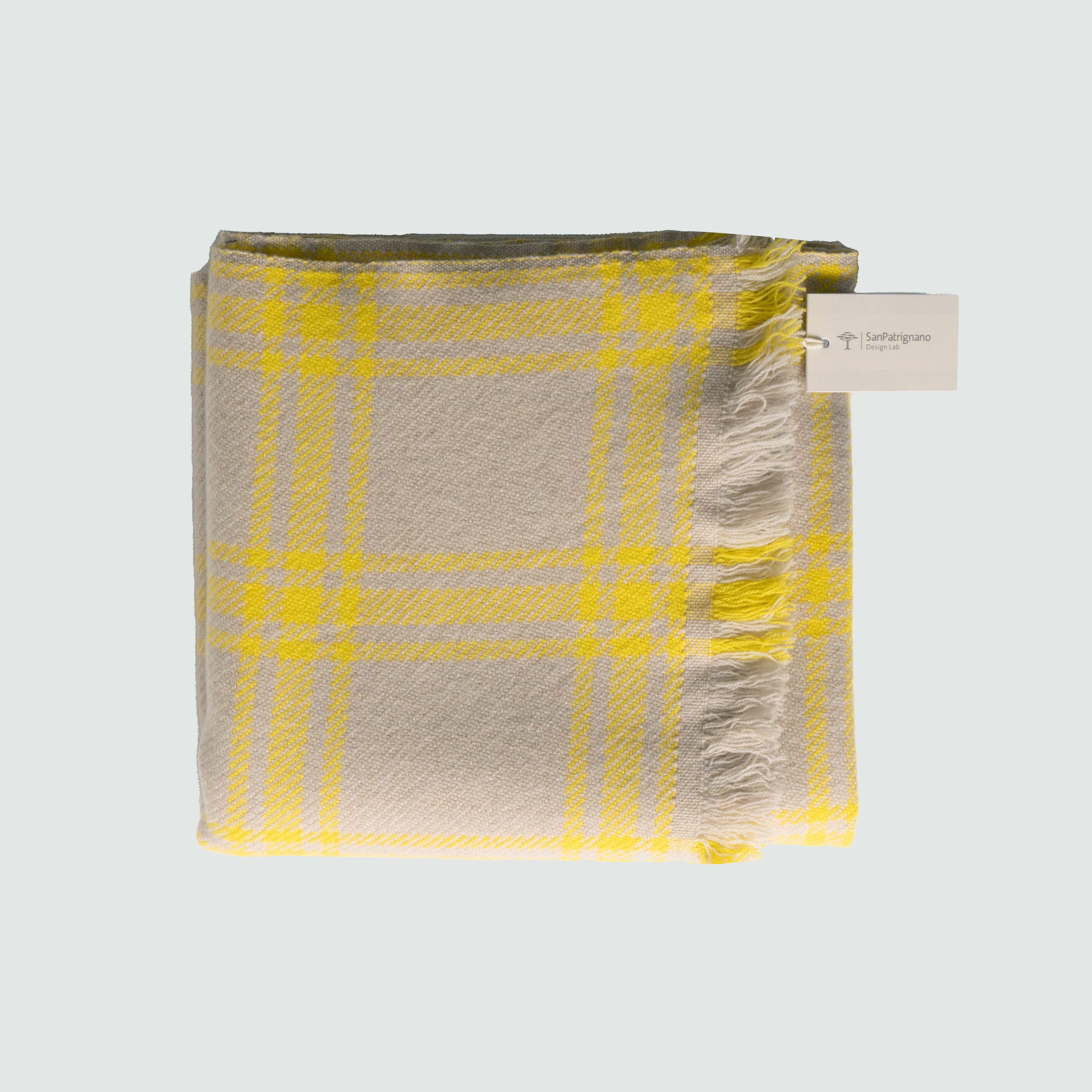 Sciarpa Tartan Lime/Beige