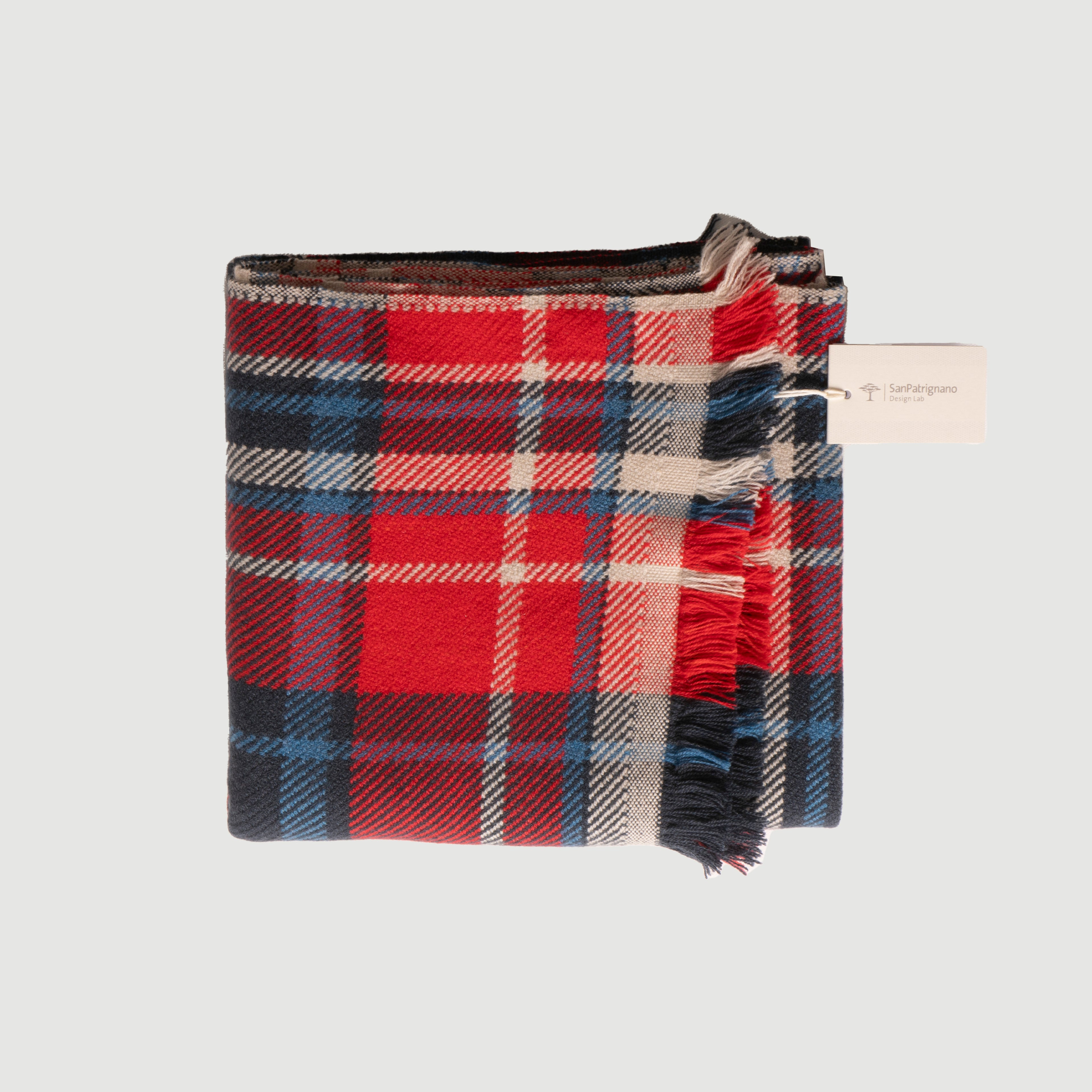Sciarpa Tartan Rosso/Blu