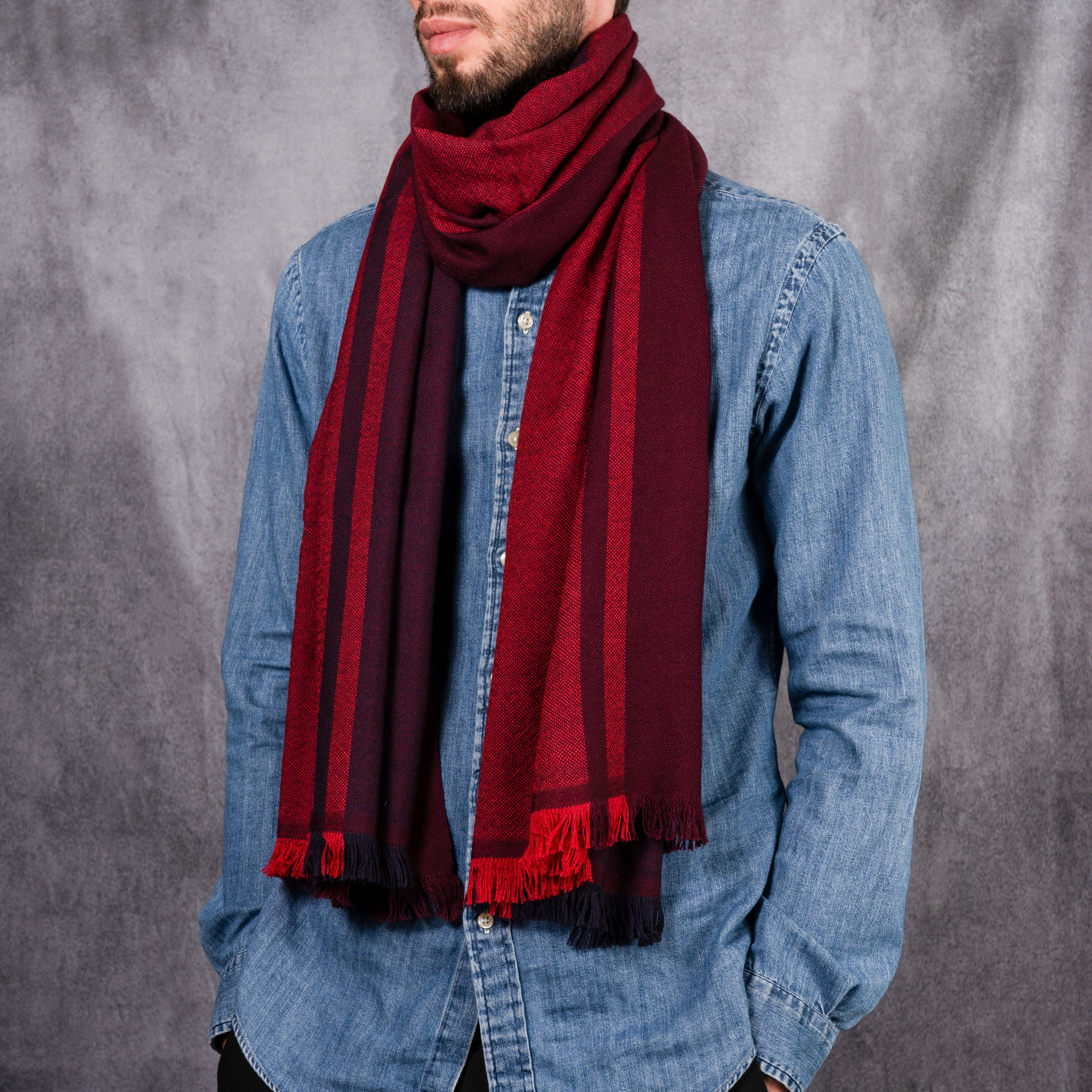 Sciarpa Valentina Rosso/Bordeaux
