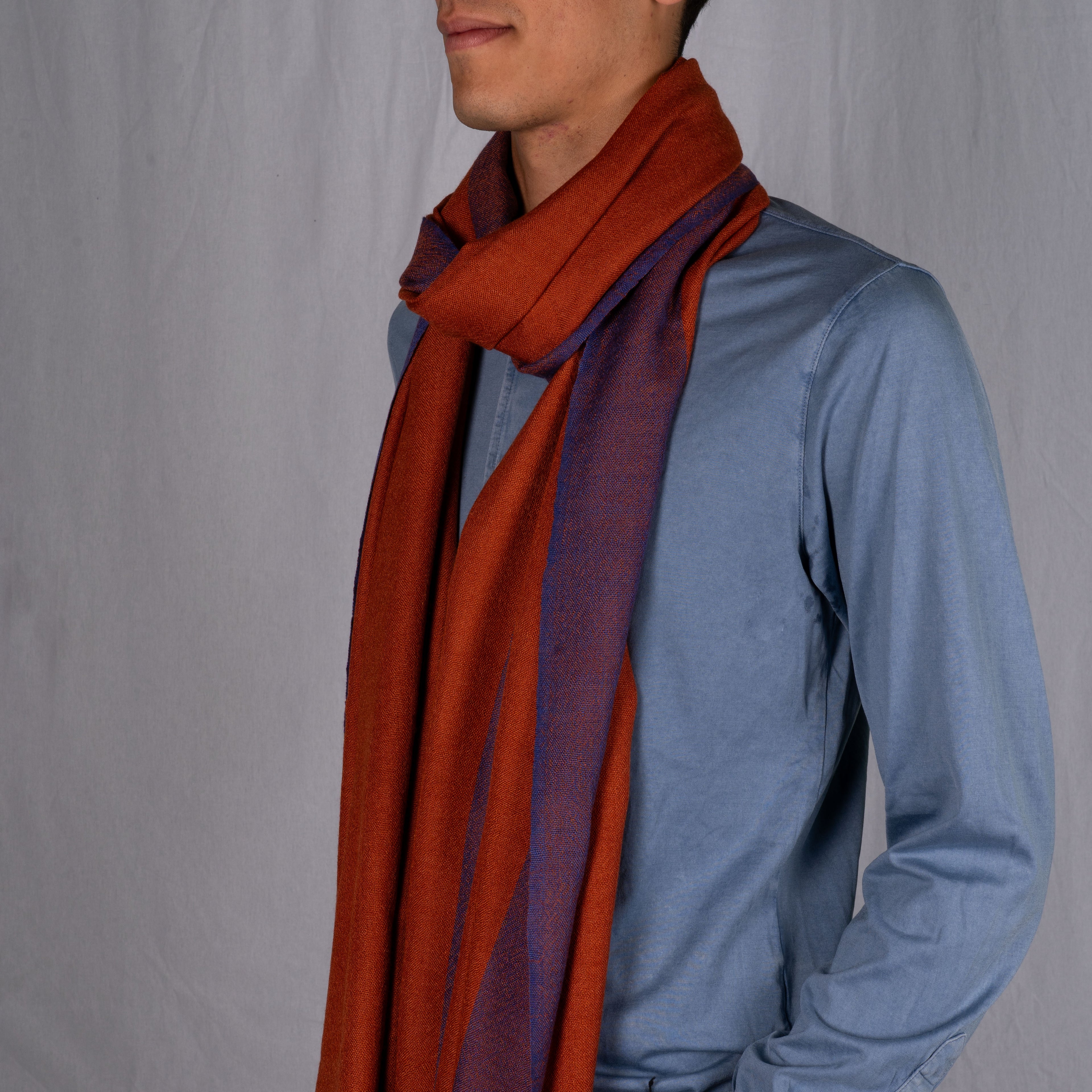 Sciarpa Ebuy Arancio/Blu