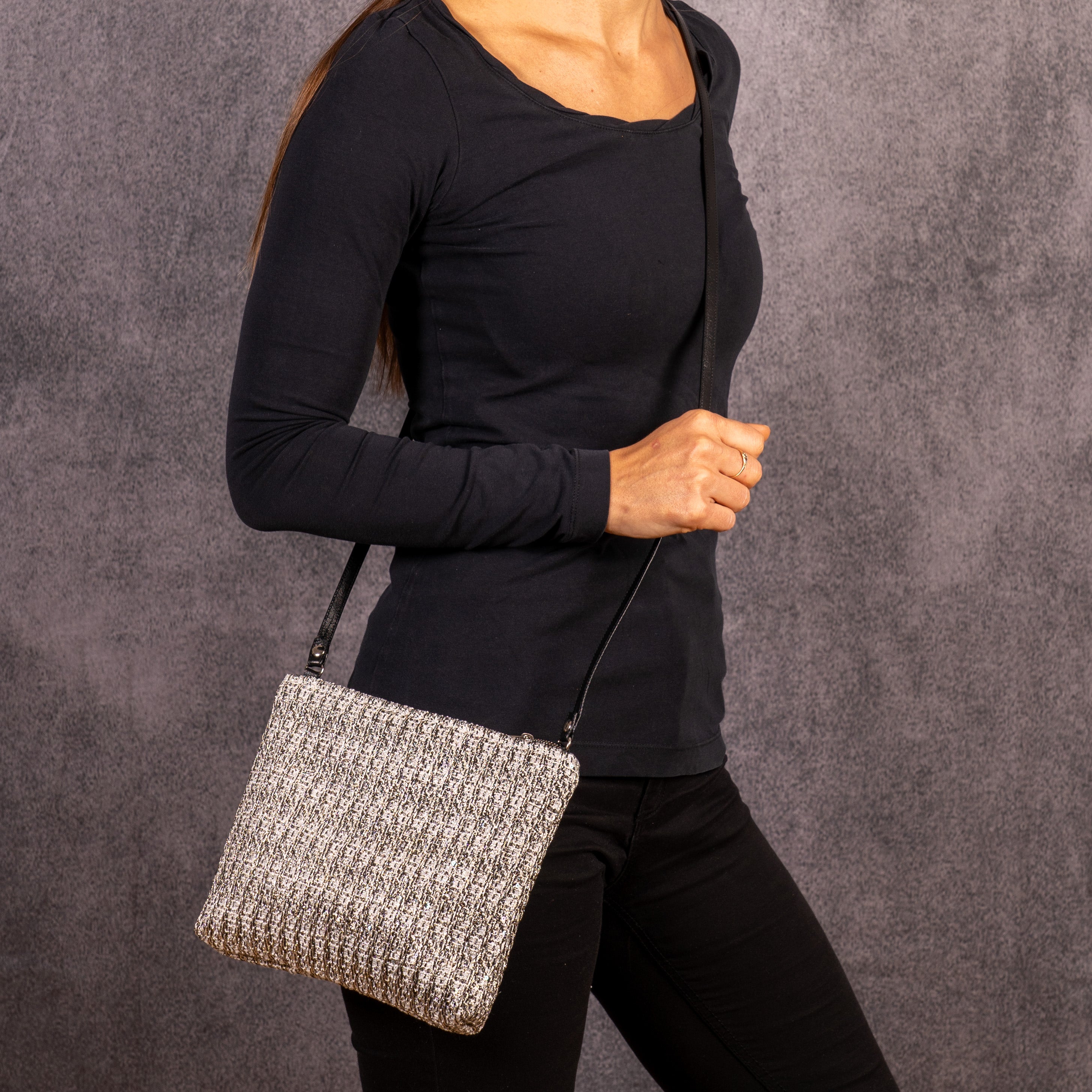 Pochette Tracollina Silver