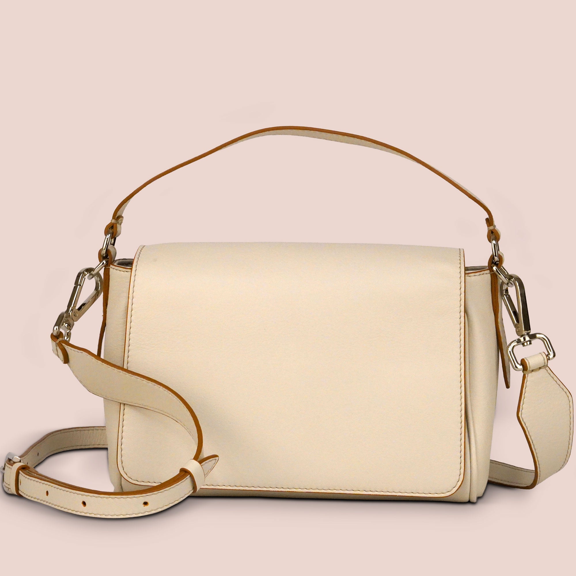 Borsa Mini Crispa bianco