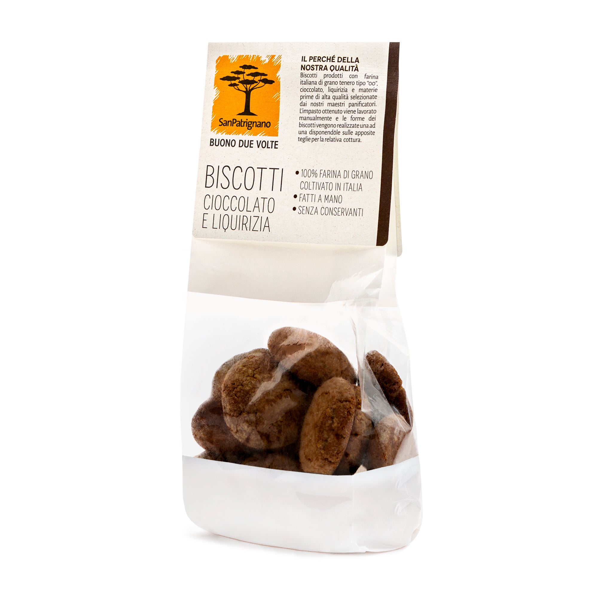 Biscotti cioccolato e liquirizia 200g