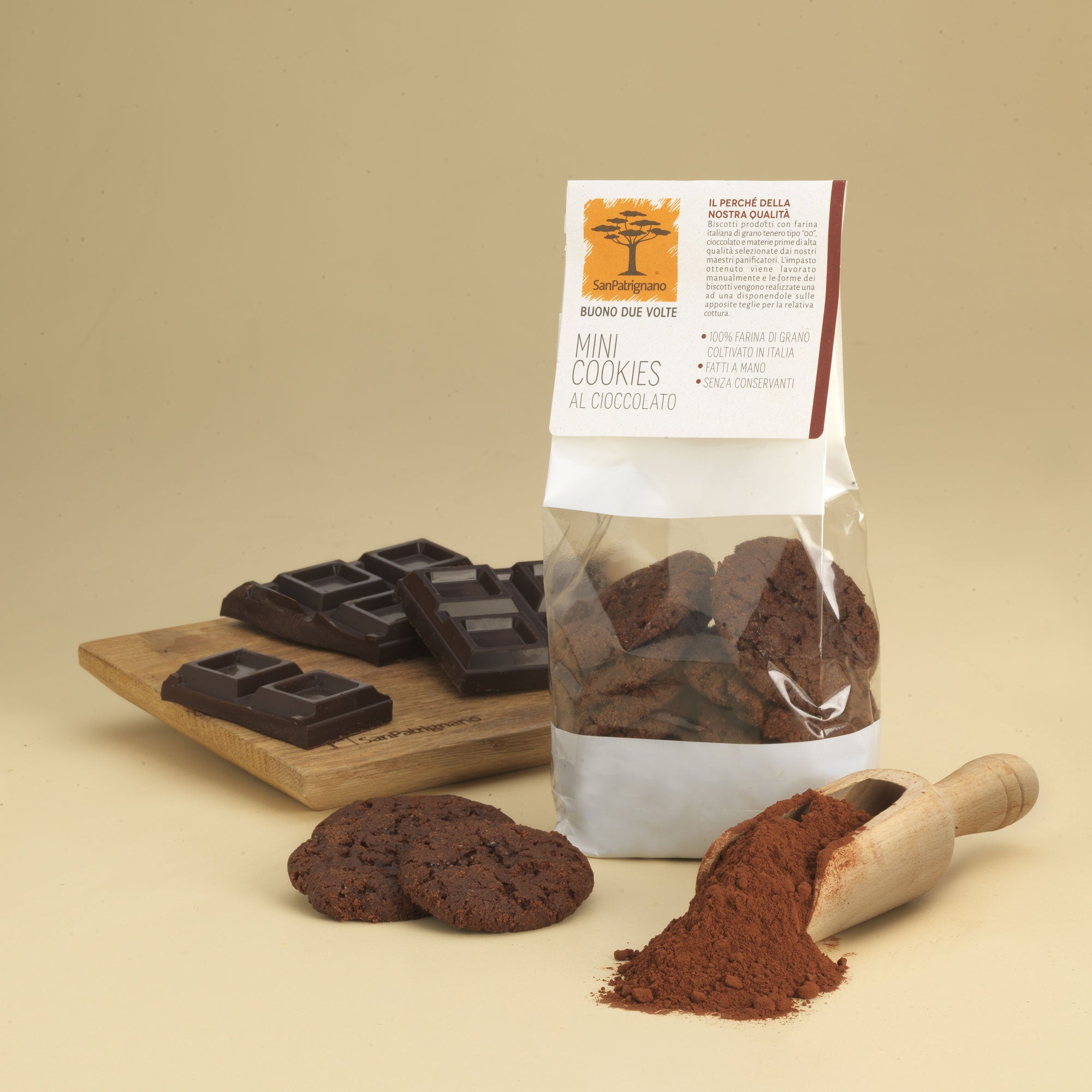 Mini cookies al cioccolato 200g