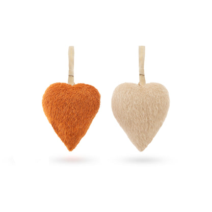 Cuori fluffy - 2 pezzi
