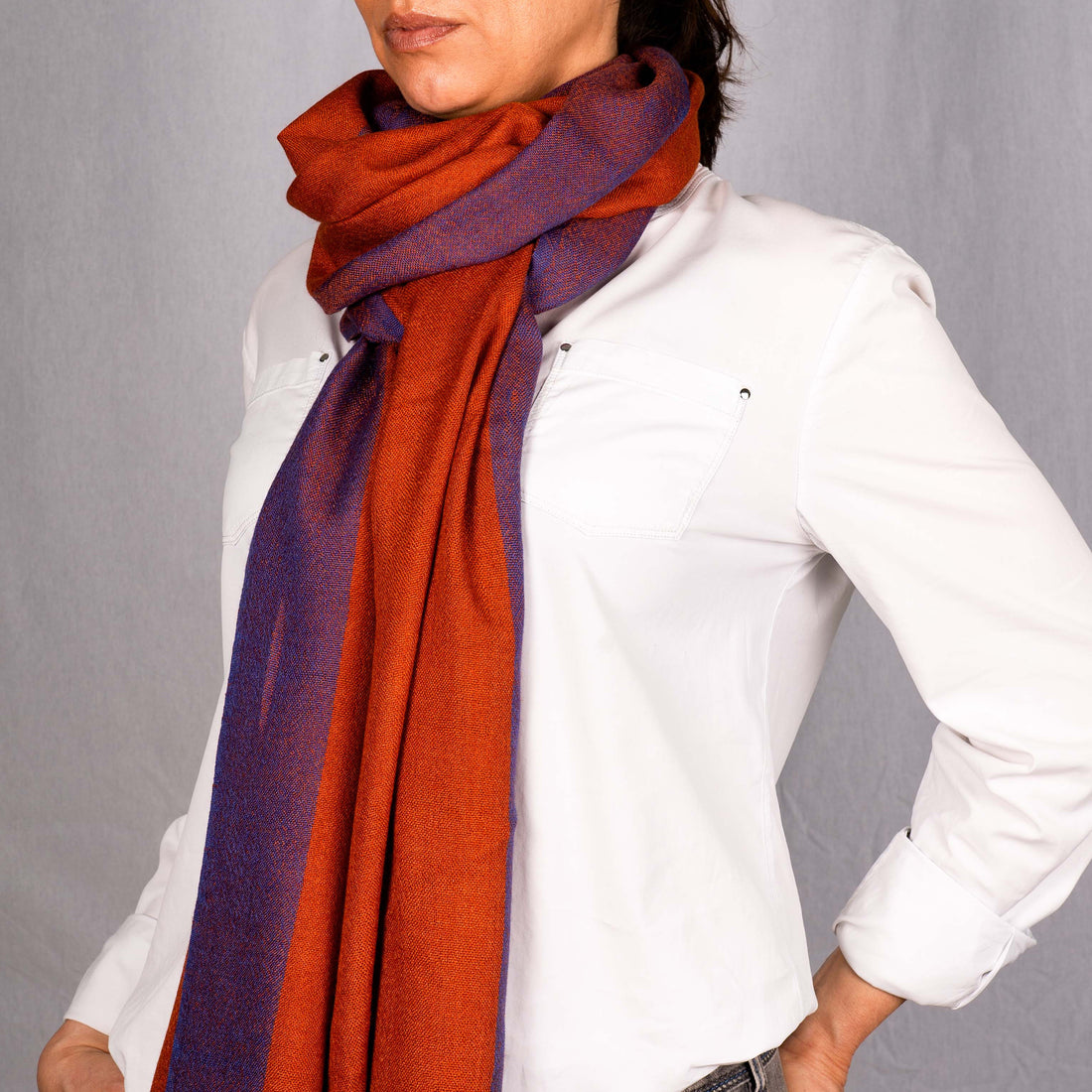 Sciarpa Ebuy Arancio/Blu