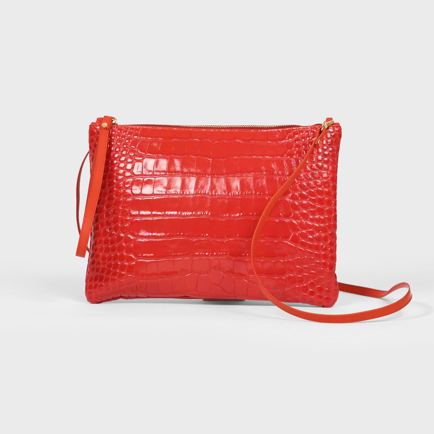 Pochette stampa coccodrillo