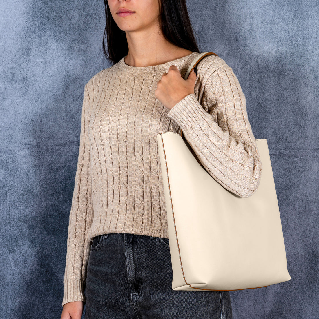 Borsa Bottega bianca