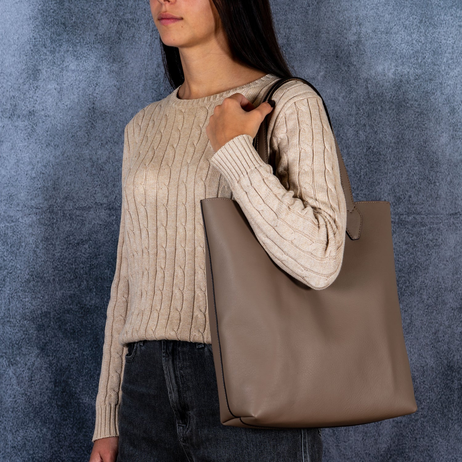 Borsa Bottega tortora