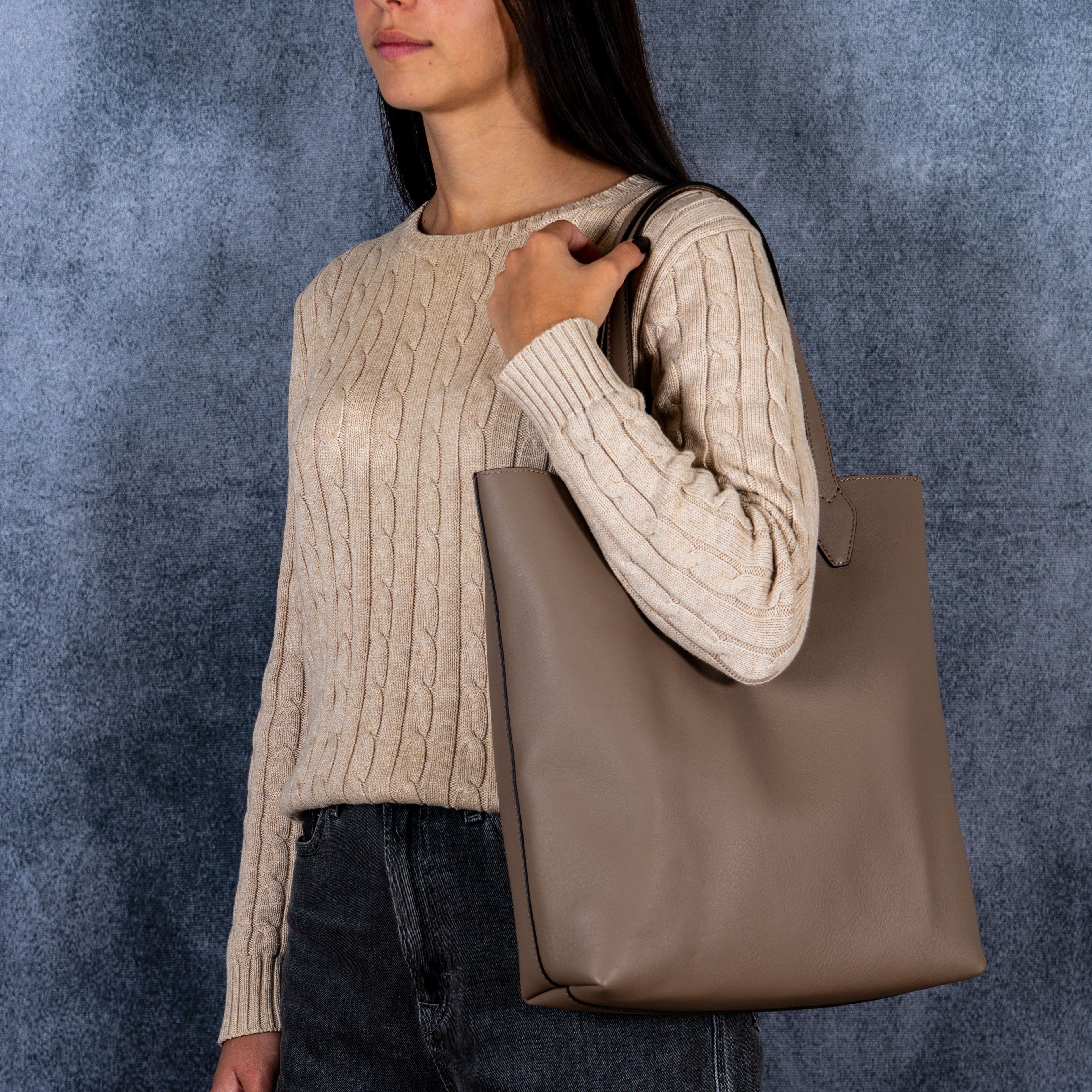 Borsa Bottega tortora