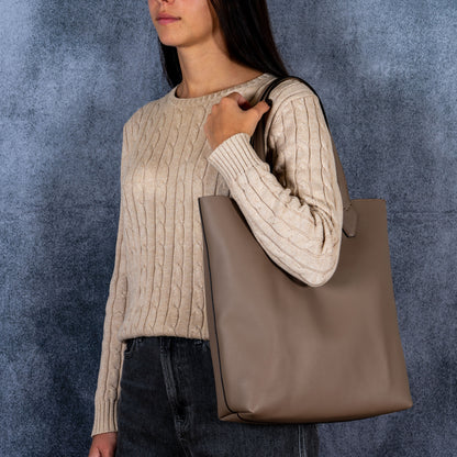 Borsa Bottega tortora