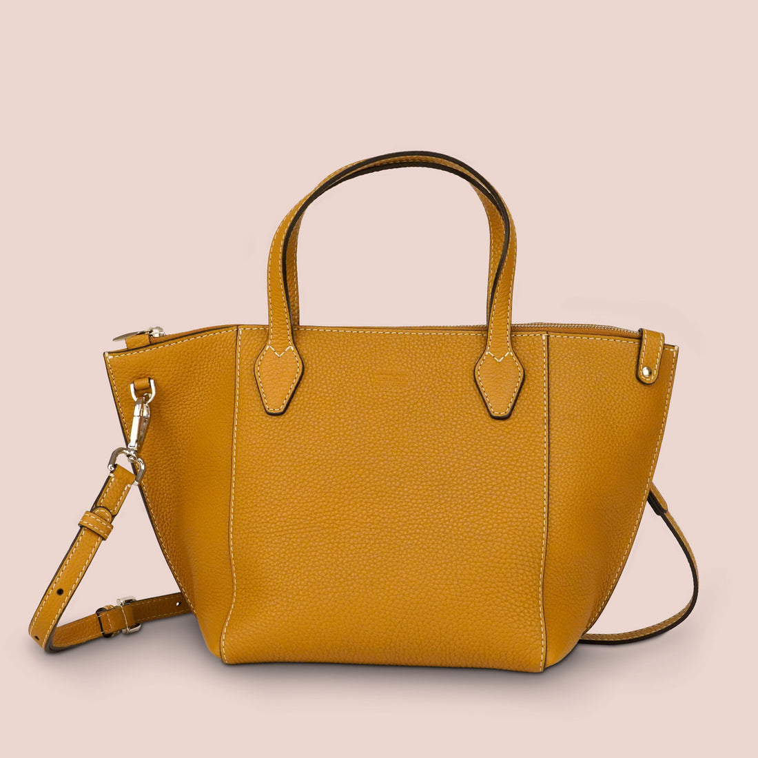 Borsa Mini Zip senape