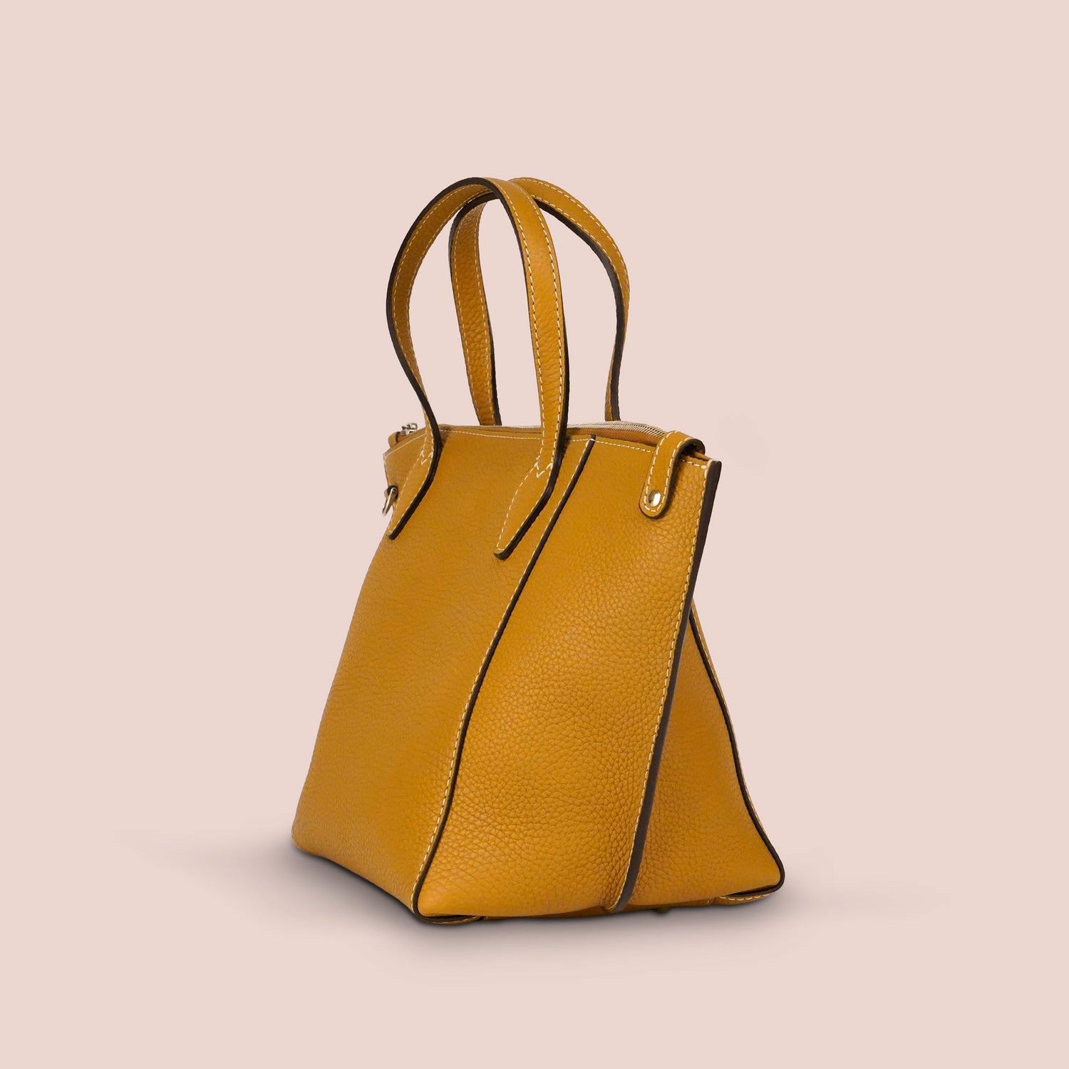 Borsa Mini Zip senape