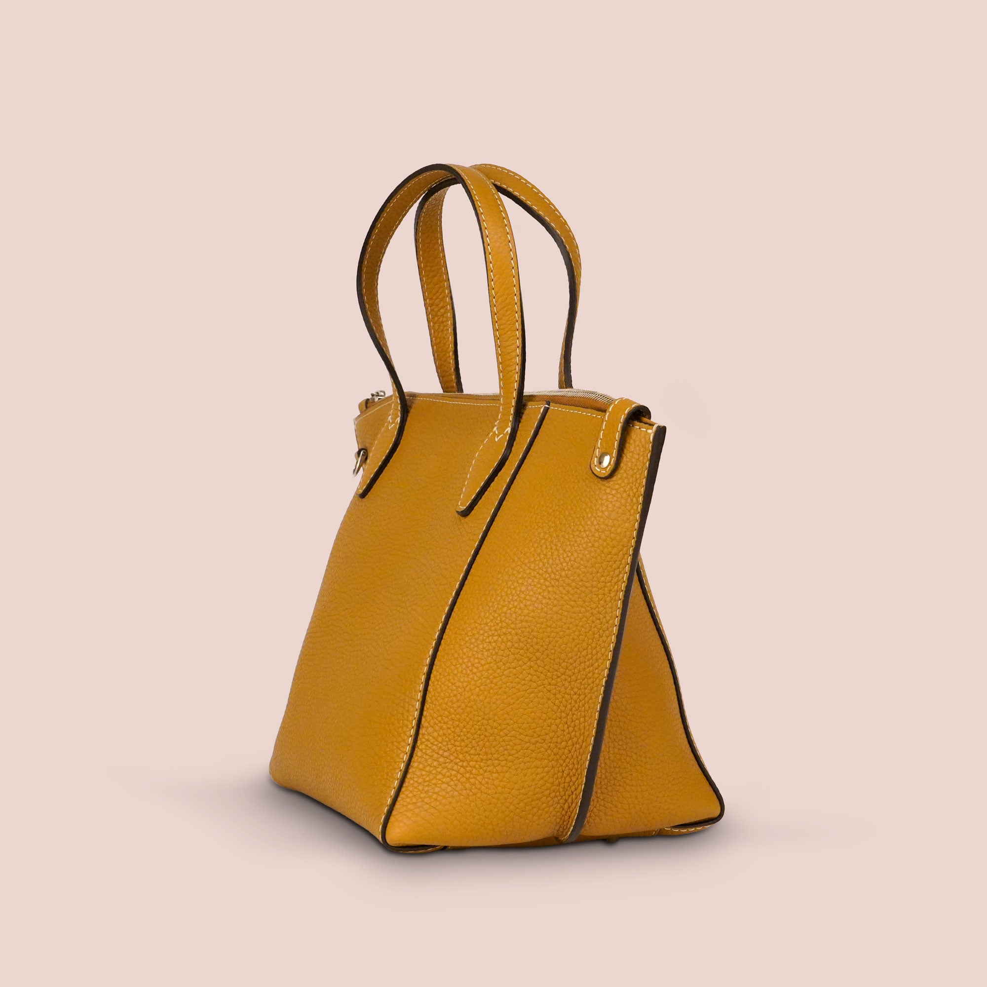 Borsa Mini Zip senape