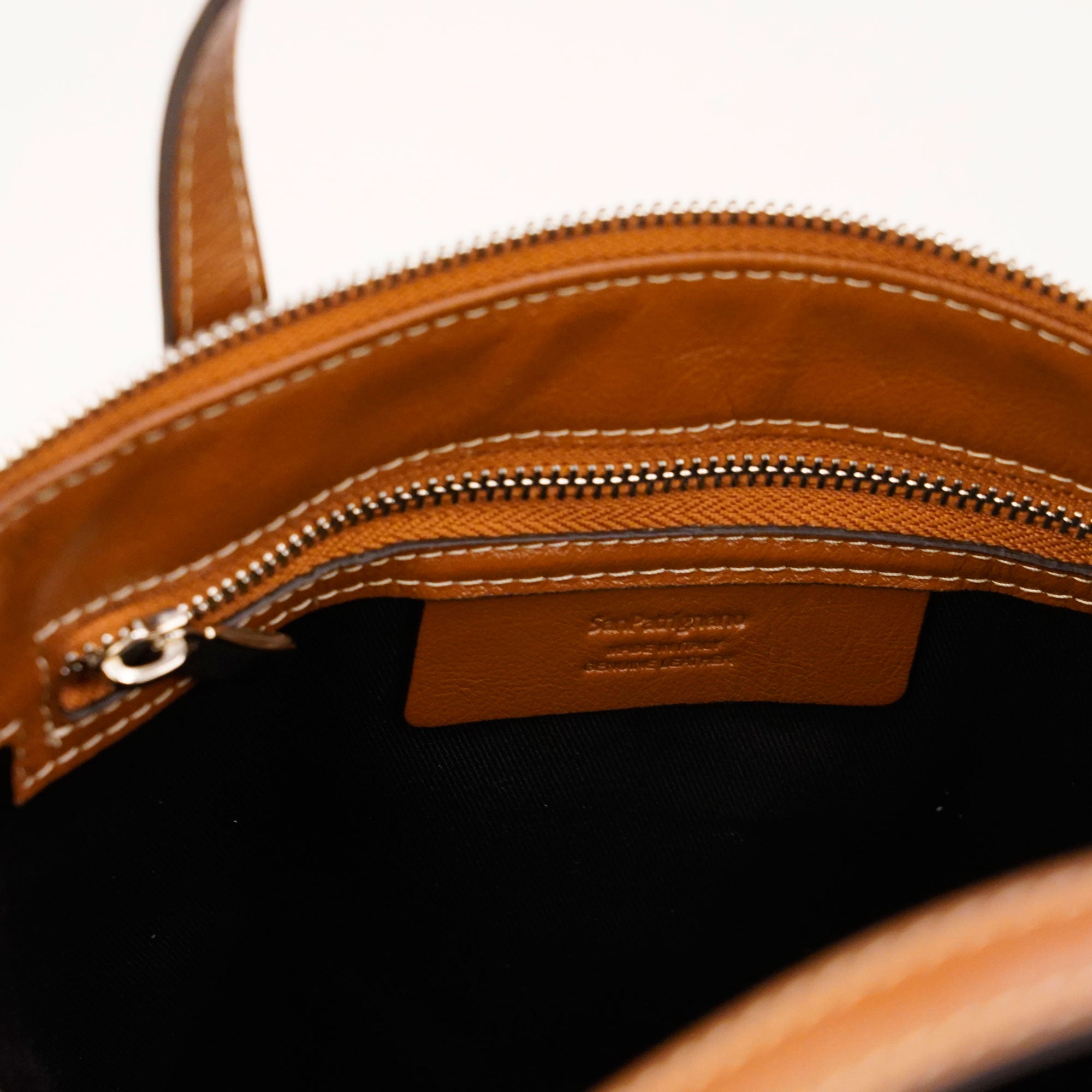 Borsa Mini Zip senape