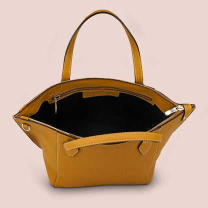 Borsa Mini Zip senape