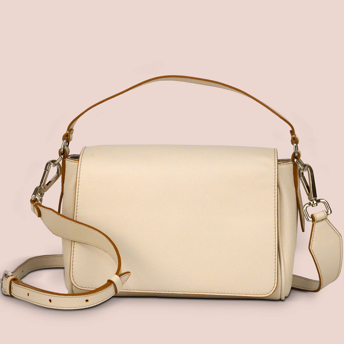 Borsa Mini Crispa bianco