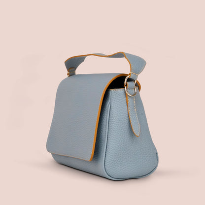 Borsa Mini Crispa azzurro