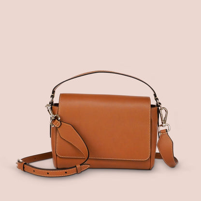 Borsa Mini Crispa marrone