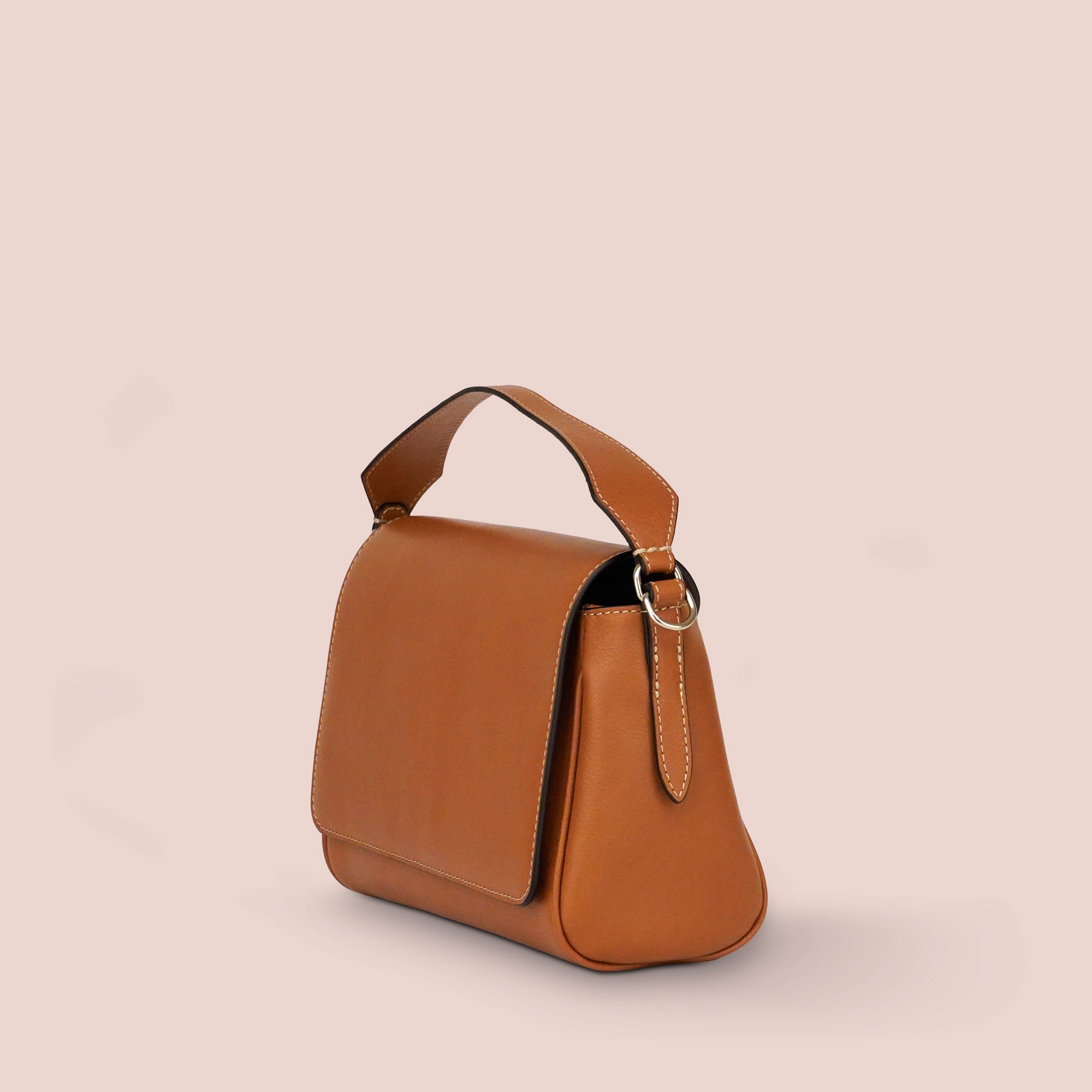 Borsa Mini Crispa marrone