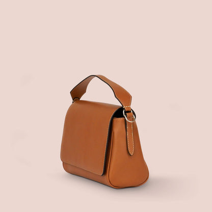 Borsa Mini Crispa marrone