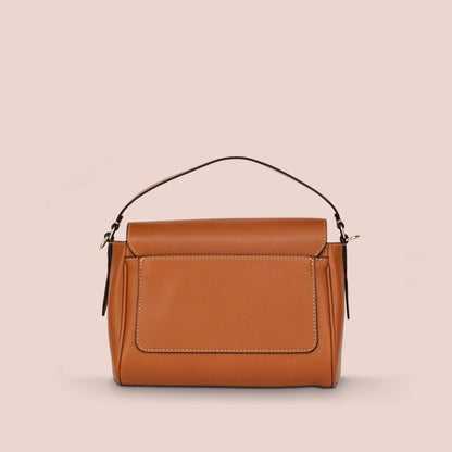 Borsa Mini Crispa marrone