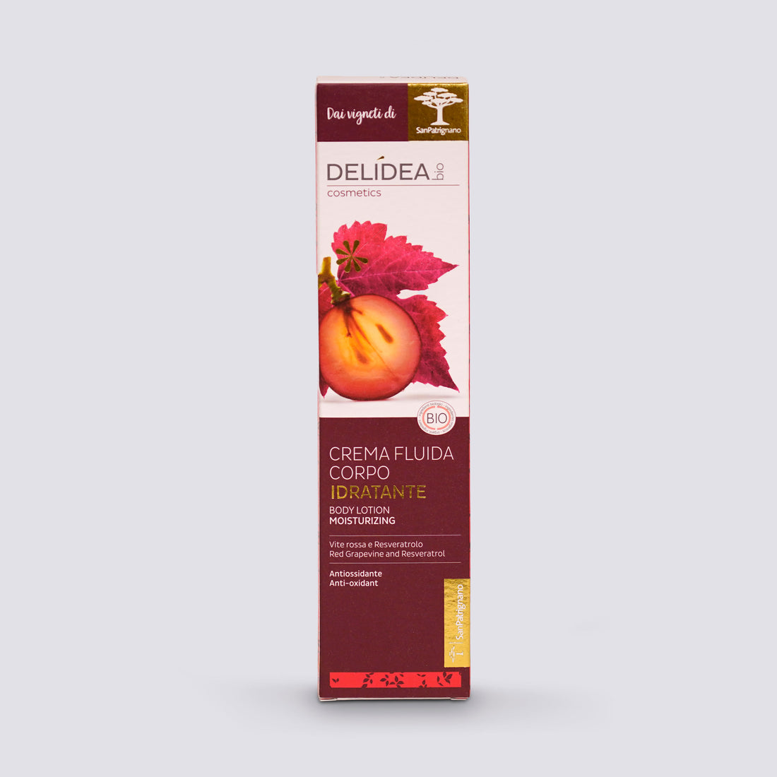Crema fluida corpo idratante - Vite rossa e resveratrolo 150 ml