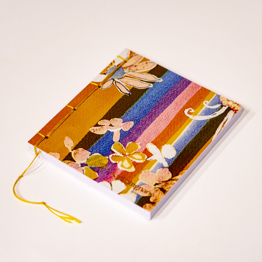 Quaderno Block Notes Righe e fiori